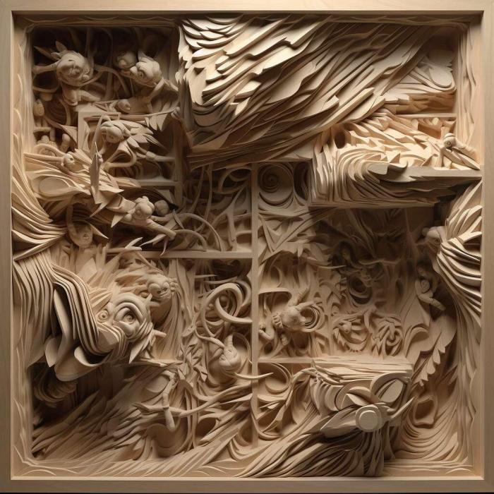 نموذج ثلاثي الأبعاد لآلة CNC 3D Art 